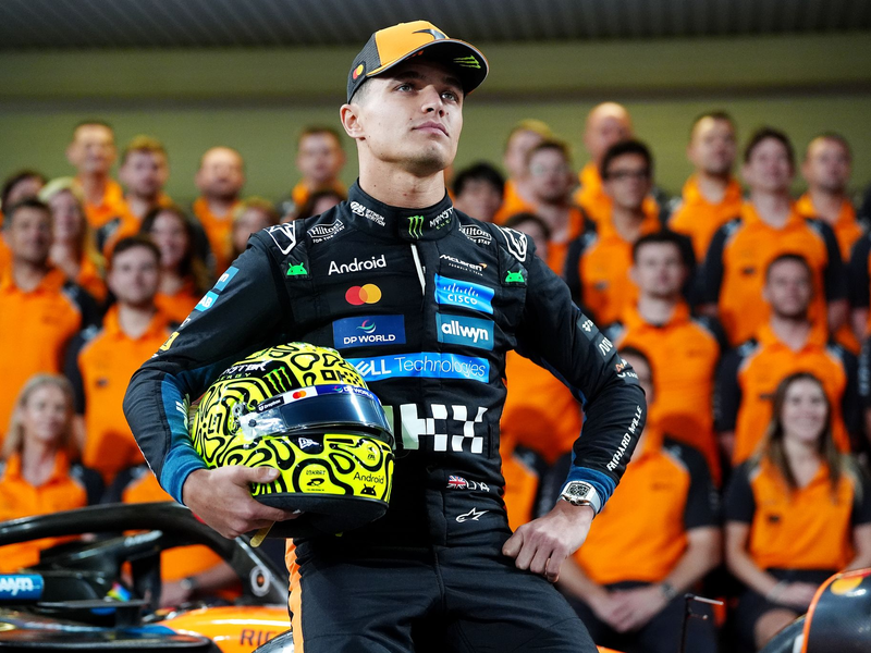 Wenn es drauf ankommt, soll Norris auf die Hilfe seines Teamkollegen bauen.  - Foto: David Davies/PA Wire/dpa