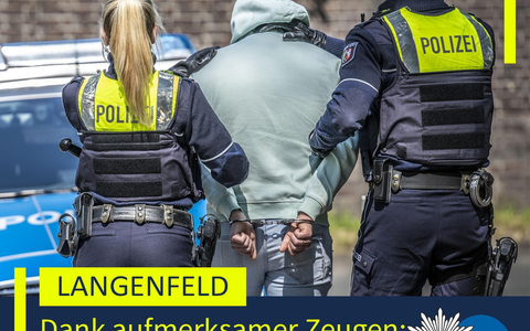 POL-ME: Dank aufmerksamer Zeugen: Polizei fasst Einbrecher - 2512025 - Foto: presseportal.de