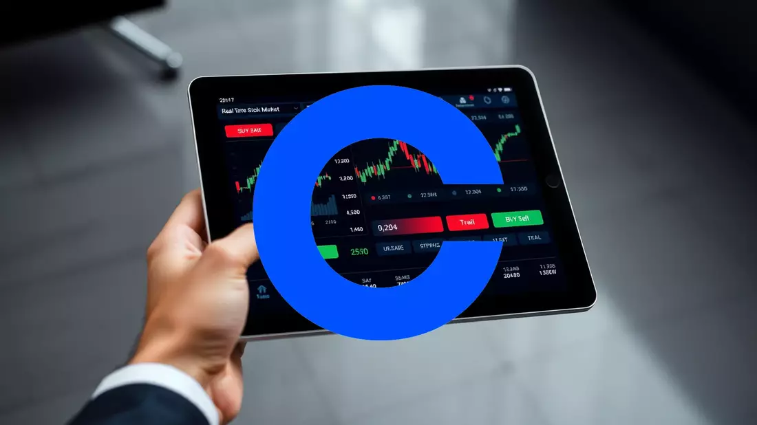Coinbase Shares Face Dual Headwinds as Bitcoin Slumps and Institutional Sentiment Shifts Illustration mit AI erstellt übermittelt durch boerse-global.de