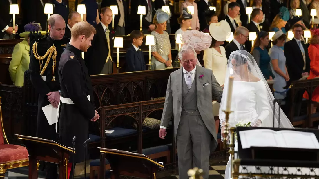 Charles führte Meghan zum Altar. (Archivbild) - Bild: Jonathan Brady/PA Wire/dpa
