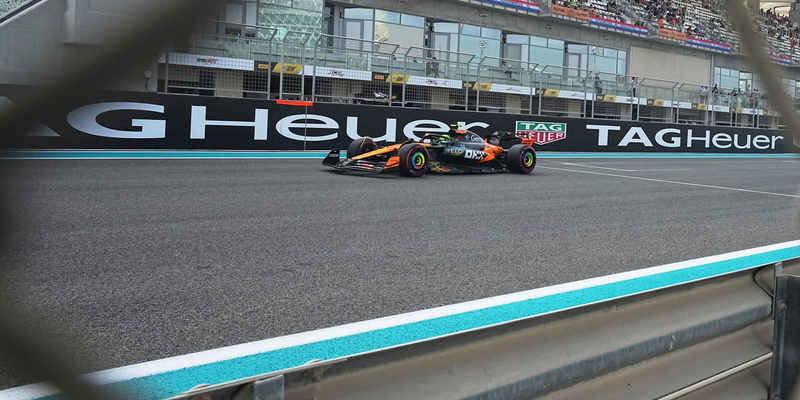 Norris musste auch einen Schreckmoment überstehen.  - Foto: Fatima Shbair/AP/dpa