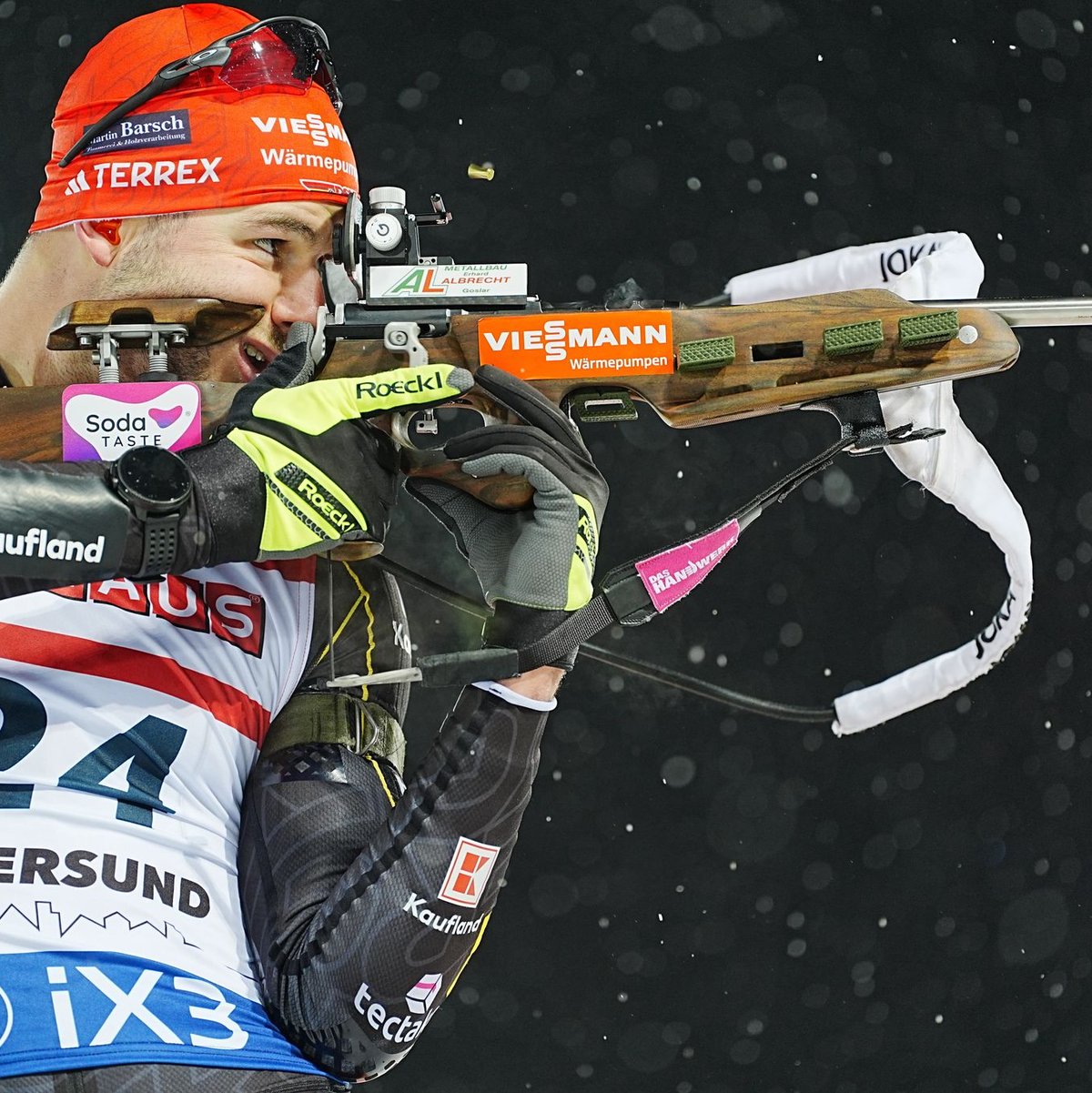 Philipp Horn ist zumindest läuferisch ganz vorn dabei. - Foto: Björn Larsson Rosvall/TT News Agency/AP/dpa