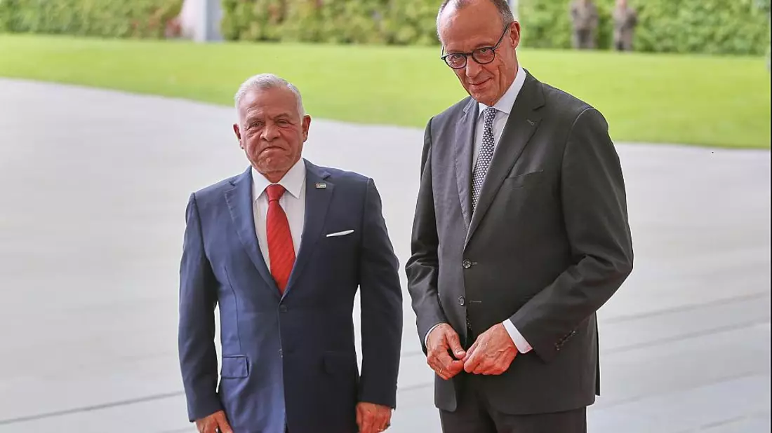 Abdullah II. bin al-Hussein und Friedrich Merz in Berlin (Archiv) - Bild: über dts Nachrichtenagentur