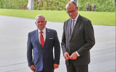 Abdullah II. bin al-Hussein und Friedrich Merz in Berlin (Archiv) - Foto: über dts Nachrichtenagentur