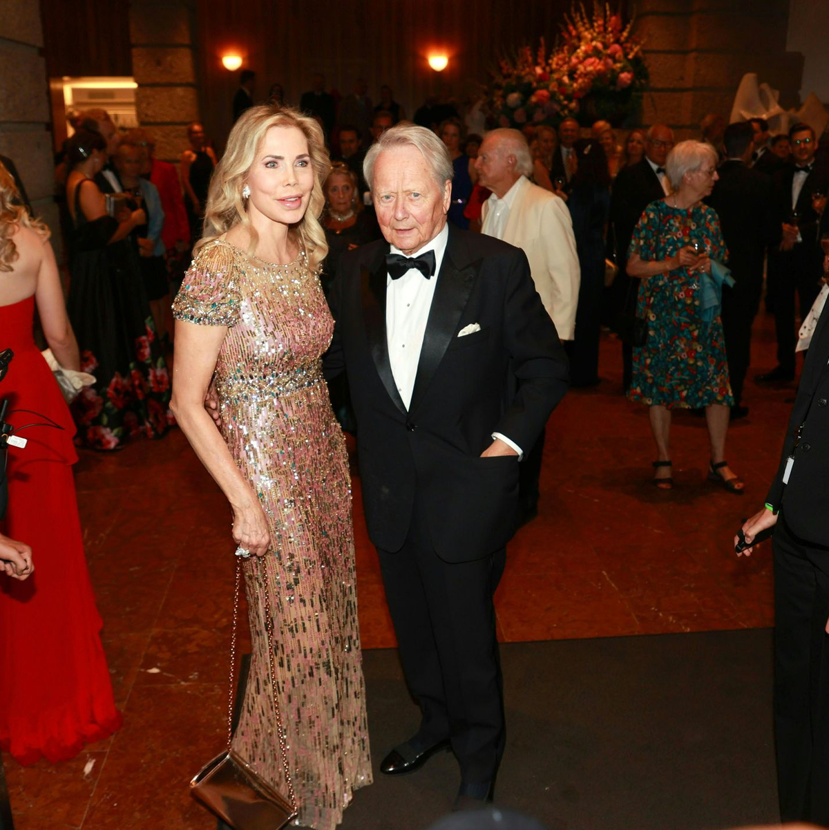 Ein seltener gemeinsamer Auftritt: Porsche und zu Leiningen bei einer Opern-Premiere im Sommer 2023. - Foto: Franz Neumayr/APA/dpa