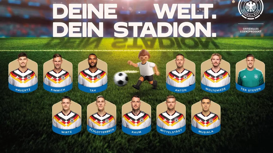 Auf dem Weg zur Fußball-Weltmeisterschaft 2026: Playmobil bringt die Nationalmannschaft ins Spiel - Bild: presseportal.de