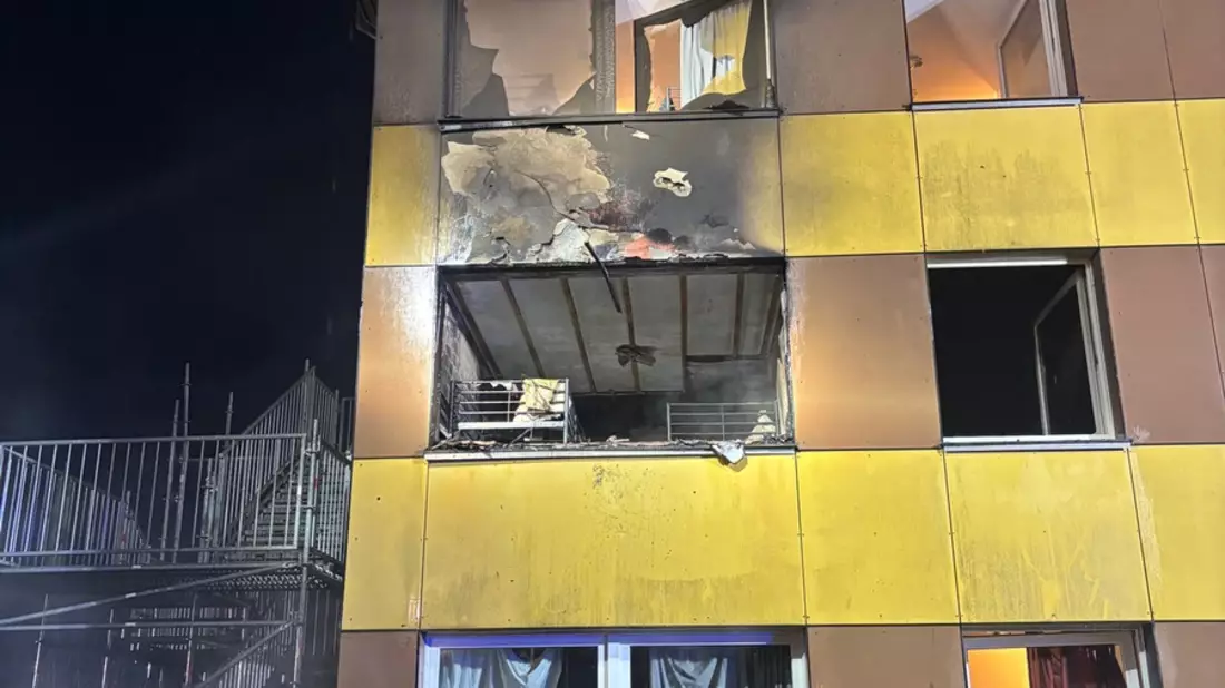 FW-OE: Zimmerbrand in zentraler Unterbringungseinrichtung des Landes - Bild: presseportal.de
