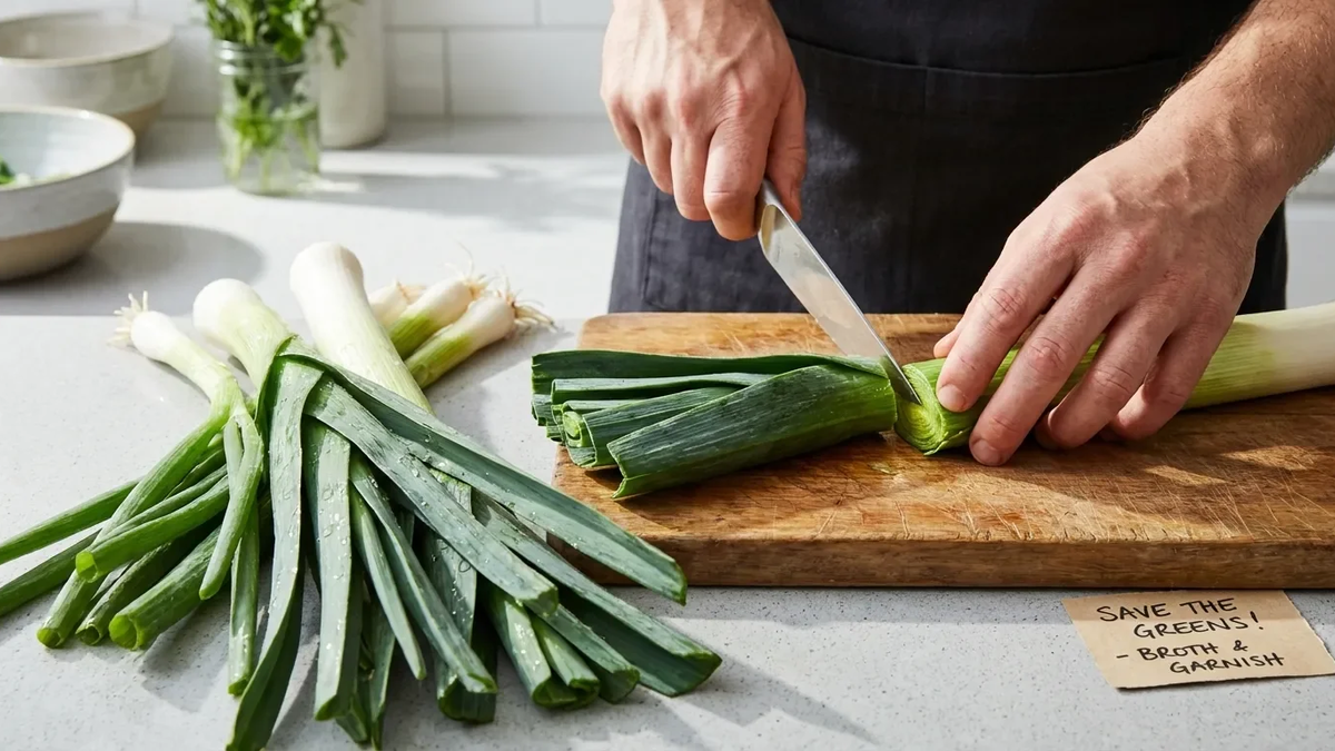 Lauch: Das grüne Ende gehört auf den Teller - Foto: über boerse-global.de