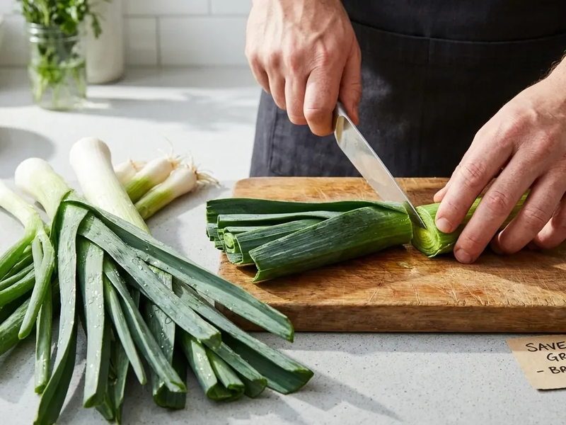Lauch: Das grüne Ende gehört auf den Teller - Foto: über boerse-global.de