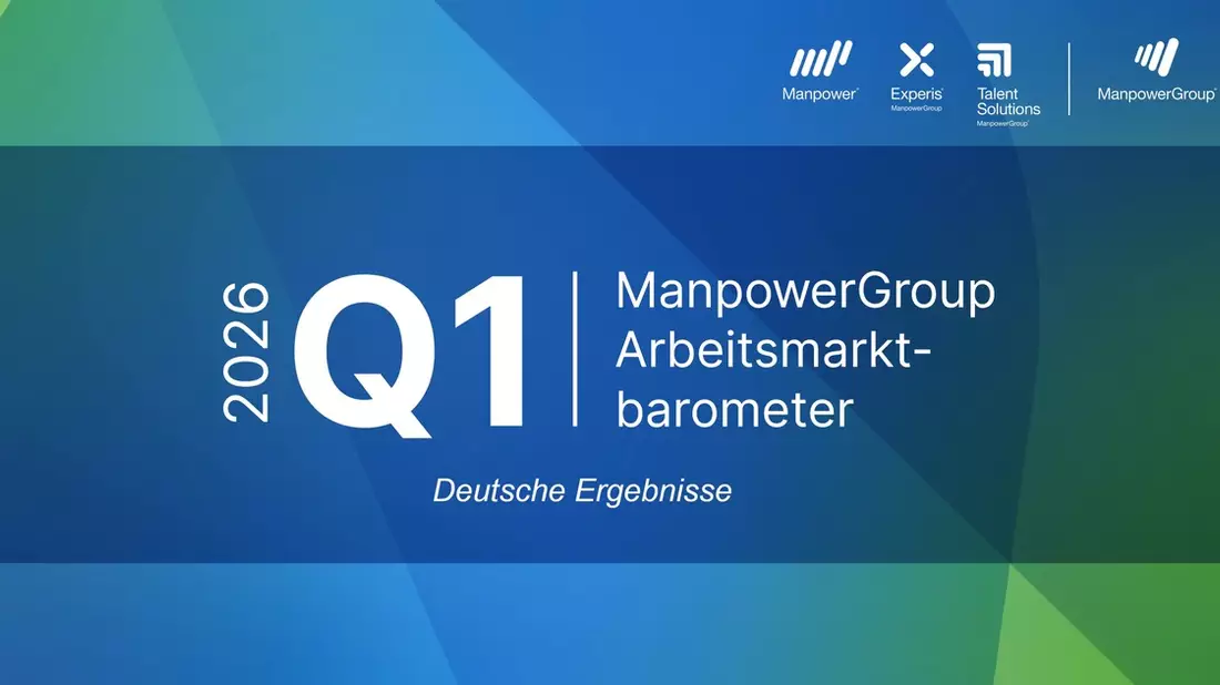 ManpowerGroup Arbeitsmarktbarometer für Q1/2026 / Abwärtstrend gestoppt? Deutscher Arbeitsmarkt auf der Suche nach dem Hoffnungsschimmer - Bild: presseportal.de