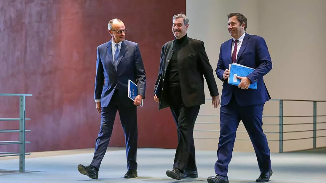 Merz, Söder, Klingbeil (Archiv) - Bild: über dts Nachrichtenagentur