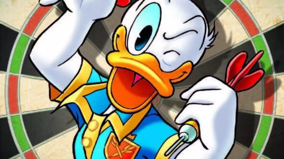 Darts-Welle begeistert Entenhausen - Donald Duck im Pfeile-Fieber! - Bild: presseportal.de