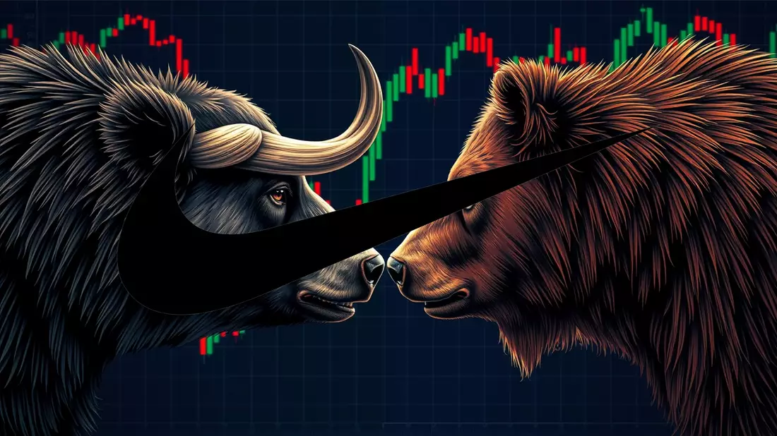 Wall Street Adjusts Outlook on Nike Ahead of Critical Earnings Report Illustration mit AI erstellt übermittelt durch boerse-global.de