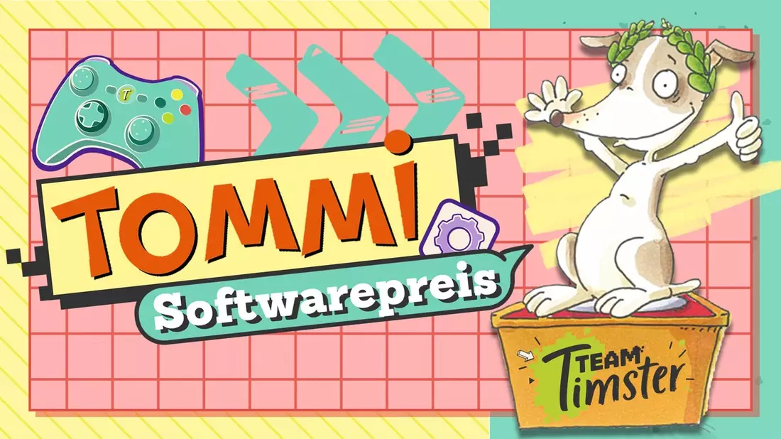 KiKA präsentiert den Deutschen Kindersoftwarepreis TOMMI 2025 / Preisverleihung für die besten Spiele und Apps am 14. Dezember 2025 im Medienmagazin Team Timster - Bild: presseportal.de