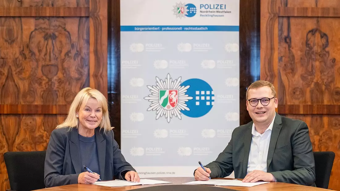 POL-RE: Recklinghausen/Bottrop: Oberbürgermeister Buschfeld und Polizeipräsidentin Zurhausen tauschen sich aus - Bild: presseportal.de