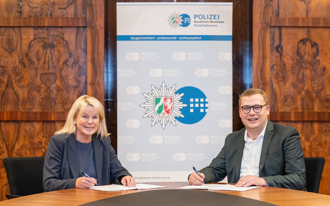 POL-RE: Recklinghausen/Bottrop: Oberbürgermeister Buschfeld und Polizeipräsidentin Zurhausen tauschen sich aus - Foto: presseportal.de