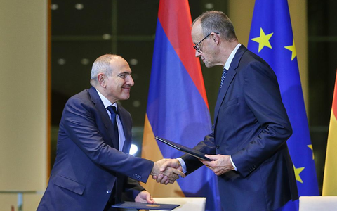 Nikol Paschinjan und Friedrich Merz am 09.12.2025 - Foto: über dts Nachrichtenagentur