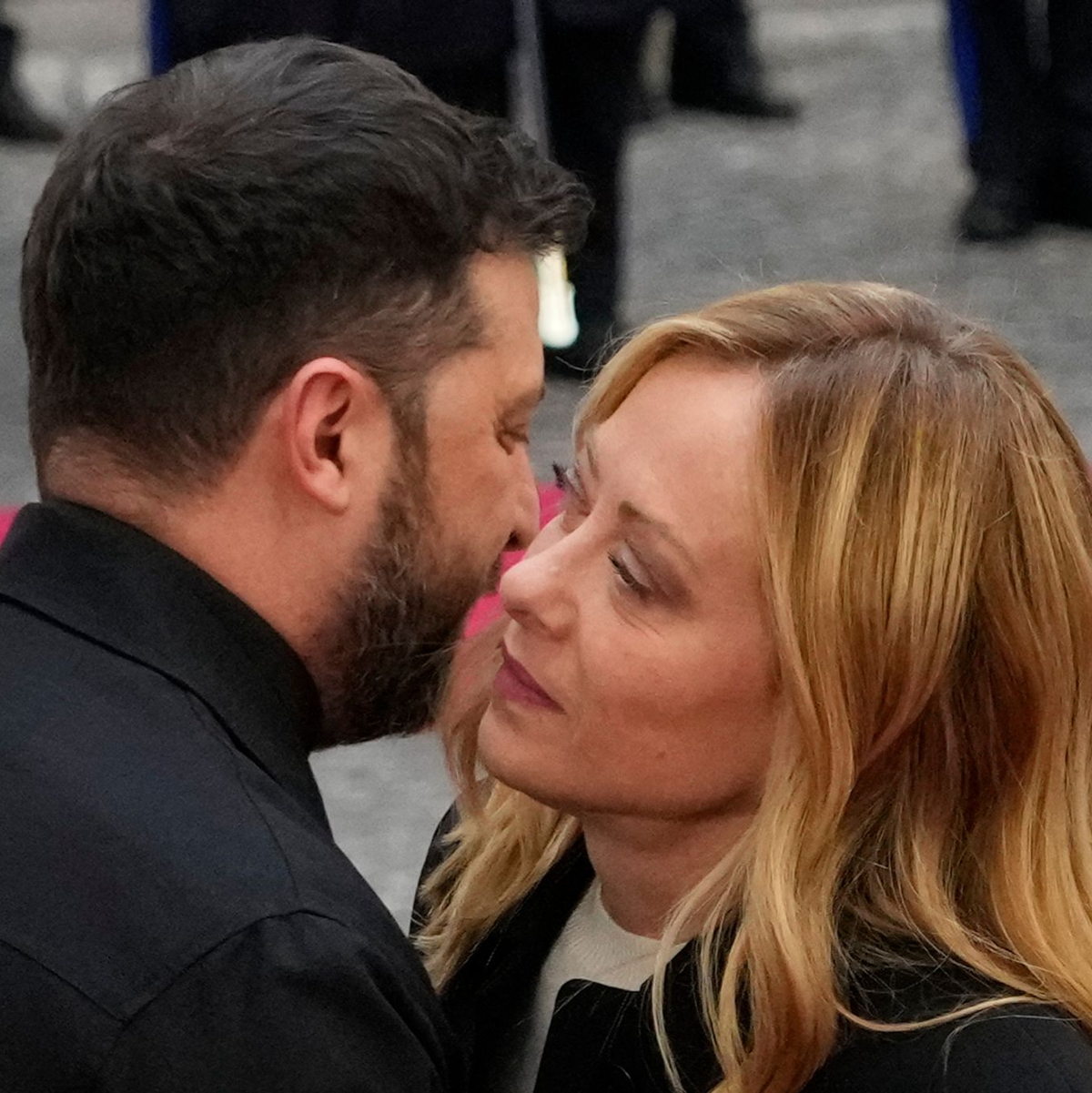 Am Nachmittag wurde er von Meloni empfangen. - Foto: Gregorio Borgia/AP/dpa