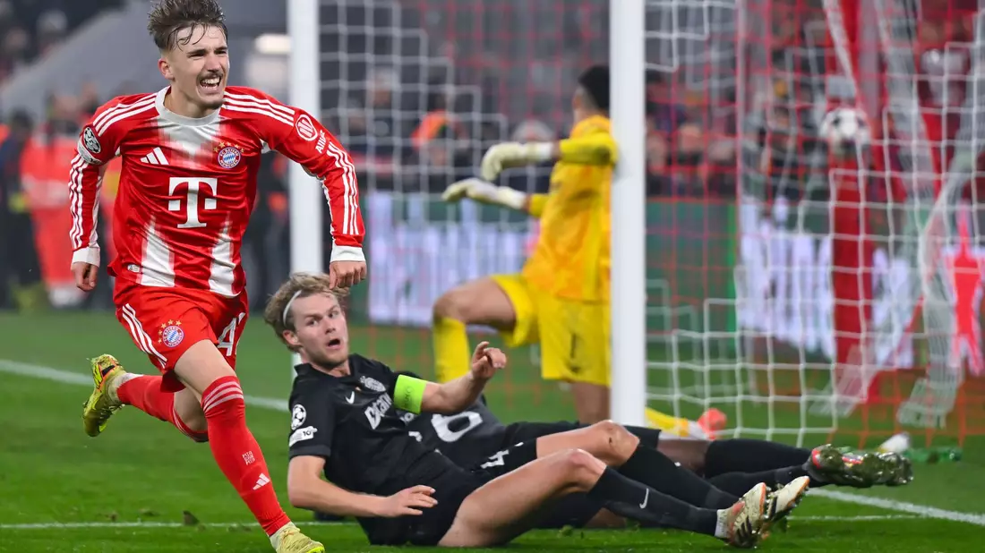 Lennart Karl traf zum umjubelten 2:1. - Bild: Sven Hoppe/dpa