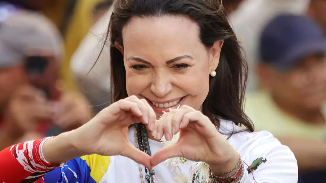 Die diesjährige Friedensnobelpreisträgerin María Corina Machado ist untergetaucht. (Archivbild) - Bild: Jesus Vargas/dpa