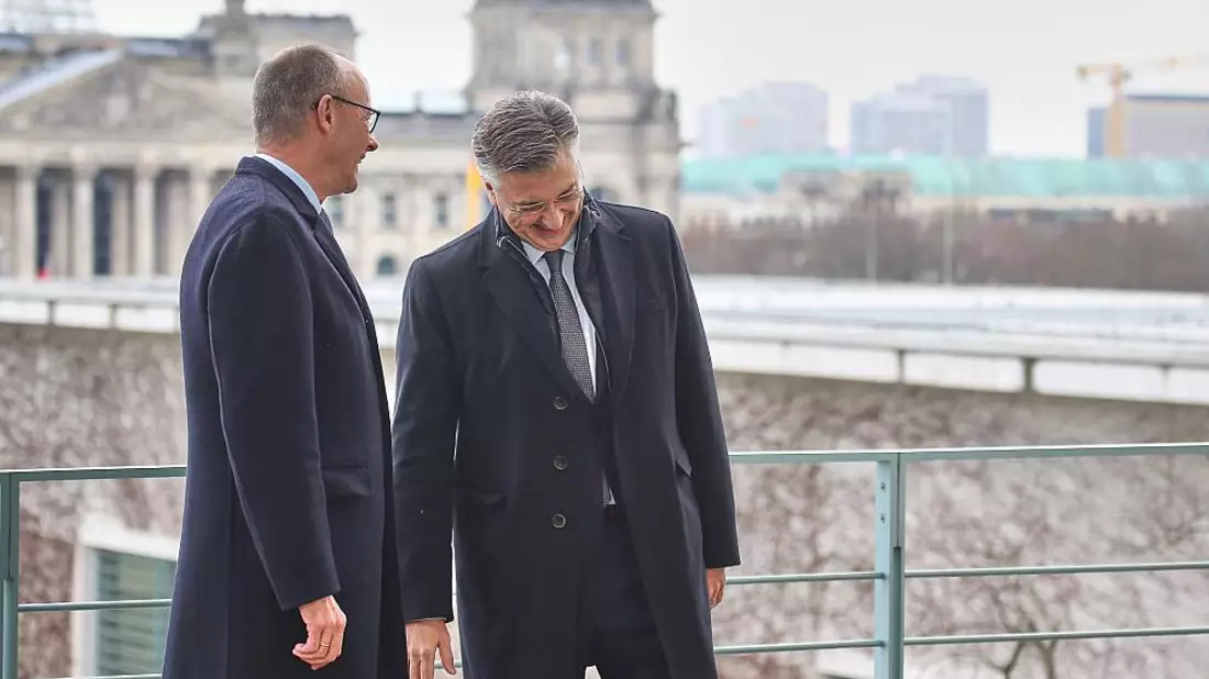 Friedrich Merz und Andrej Plenkovic am 10.12.2025 - Bild: über dts Nachrichtenagentur