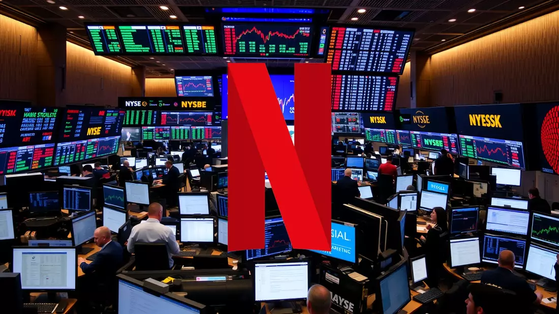 Netflix enfrenta su peor racha bajista ante la puja por Warner Bros. Discovery Illustration mit AI erstellt übermittelt durch boerse-global.de