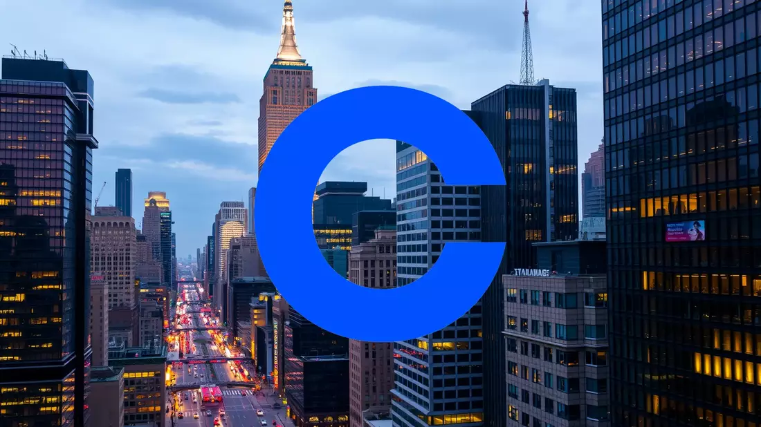 Coinbase: Un escenario de luces y sombras para la acción Illustration mit AI erstellt übermittelt durch boerse-global.de
