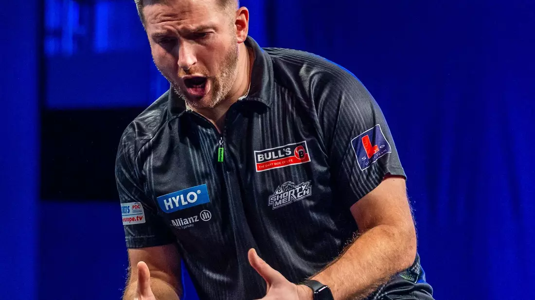 Bejubelt das WM-Ticket: Arno Merk. - Bild: Sebastian Doppstadt/PDC Europe/dpa