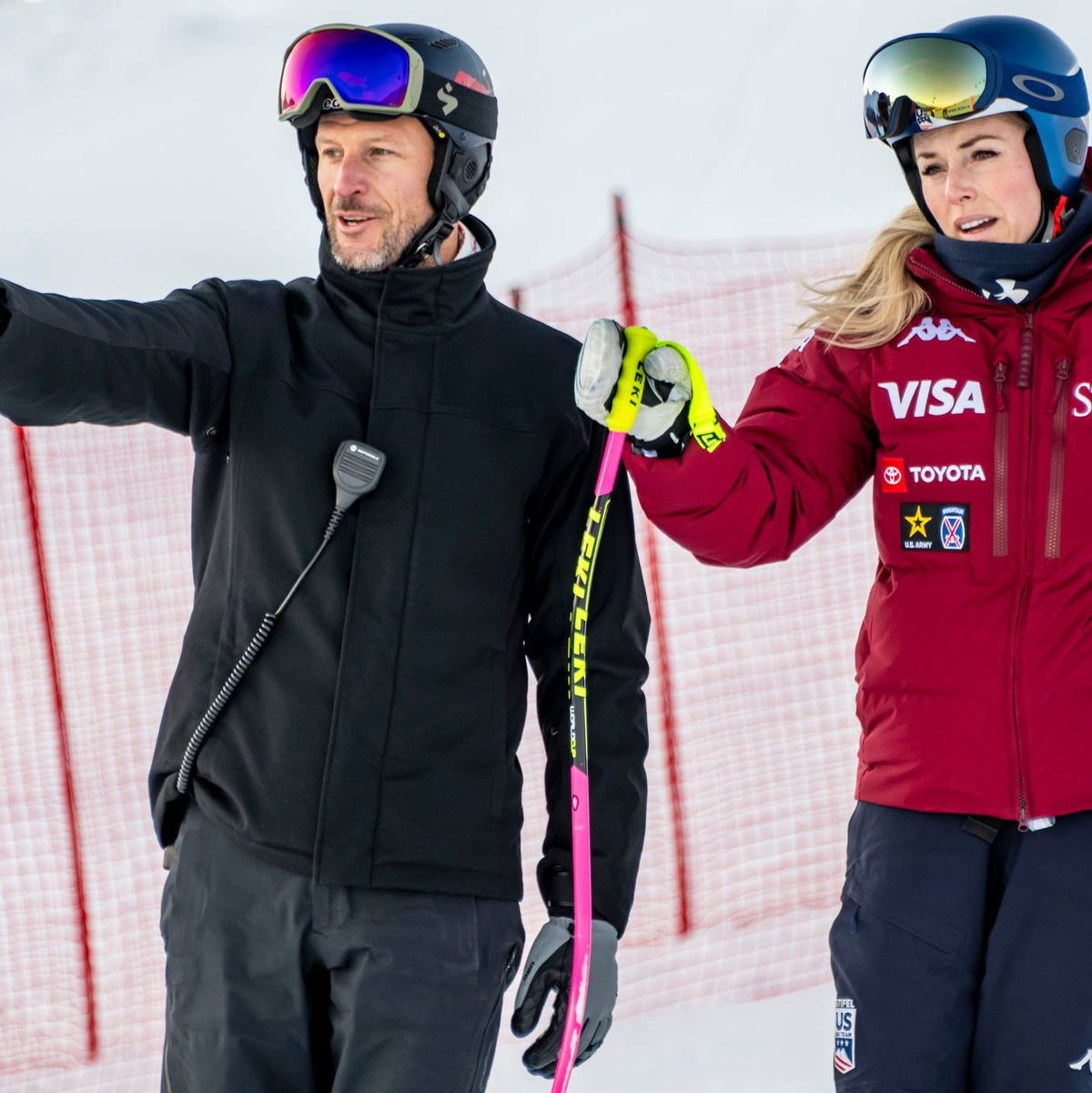 Ein Dream Team? Lindsey Vonn wird von Ex-Abfahrtsstar Aksel Lund Svindal trainiert. - Foto: Jean-Christophe Bott/KEYSTONE/dpa