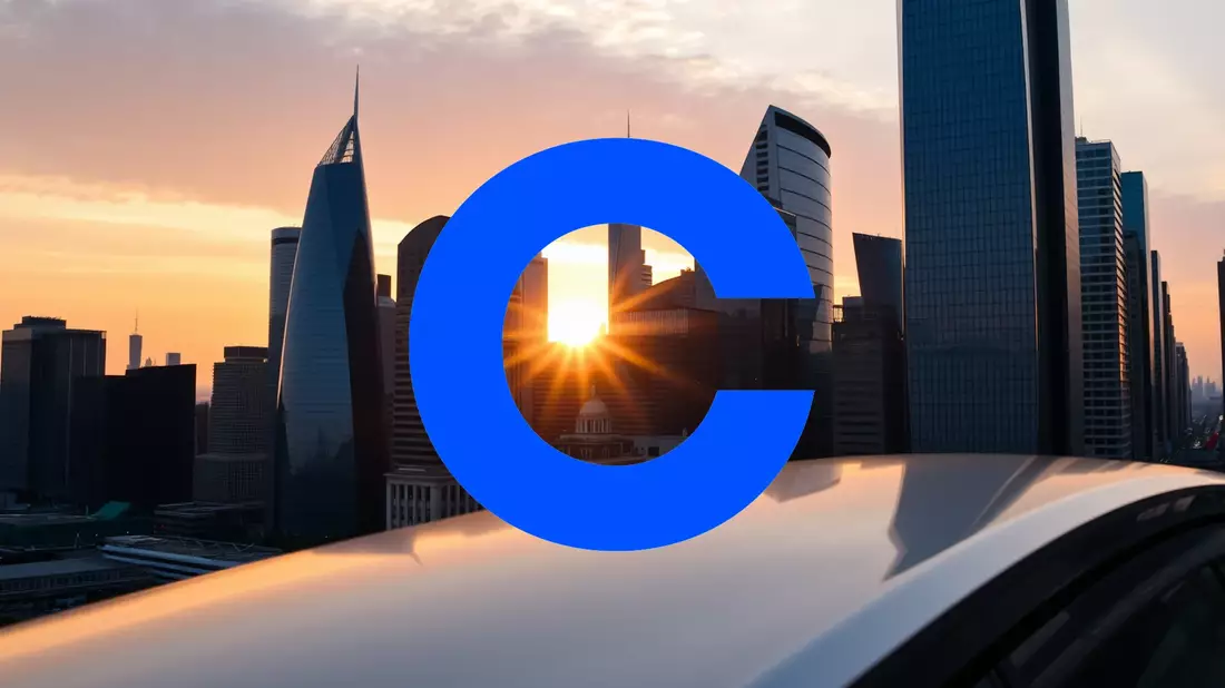 Coinbase Shares Face Investor Caution Amid Strategic Moves Illustration mit AI erstellt übermittelt durch boerse-global.de