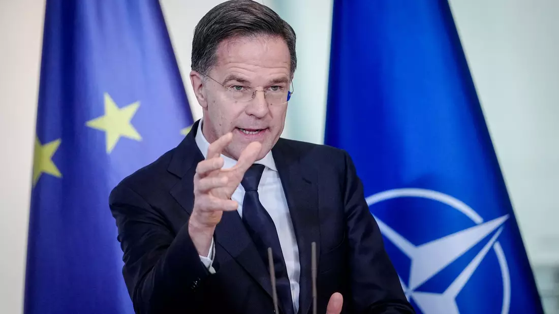 Warnt vor Gefahren durch Russland: Nato-Generalsekretär Mark Rutte. - Bild: Kay Nietfeld/dpa