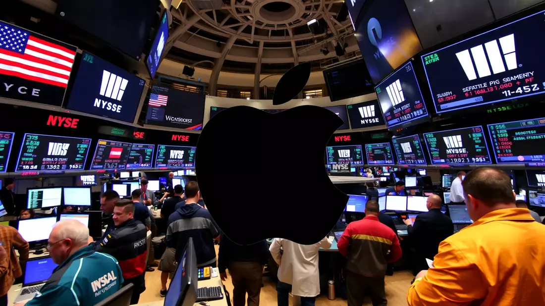 A Major Pension Fund Amplifies Its Stake in Tech Giant Apple Illustration mit AI erstellt übermittelt durch boerse-global.de