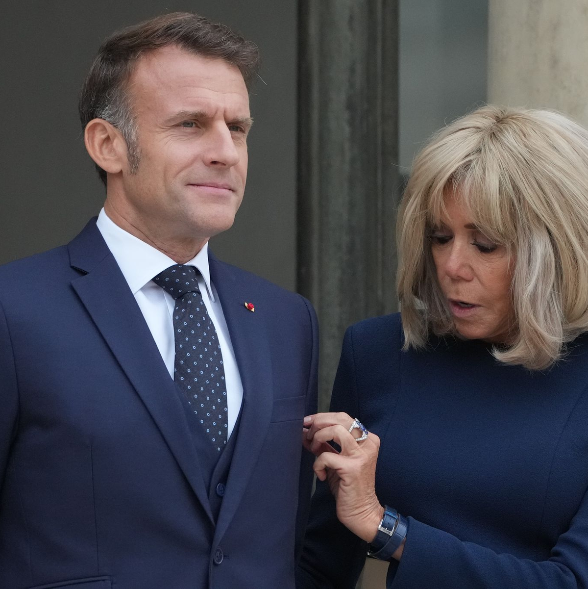 Brigitte ist eine der engsten Vertrauten ihres Mannes, Emmanuel Macron. (Archivbild) - Foto: Michel Euler/AP/dpa