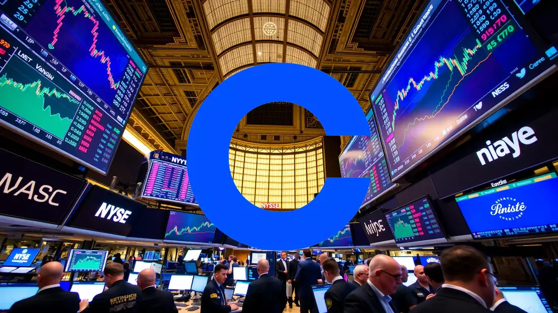 Coinbase Strengthens Market Position Through Strategic Partnerships Illustration mit AI erstellt übermittelt durch boerse-global.de