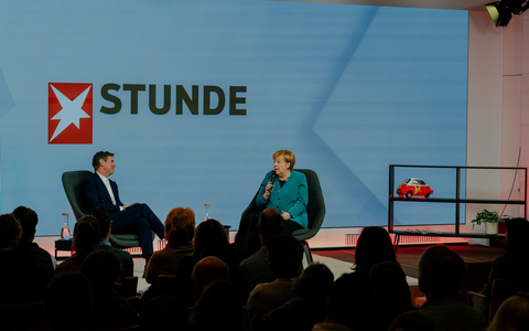 Livetalk-Format stern Stunde / Künstliche Intelligenz: Angela Merkel sieht Europa vor großer Schlacht mit den USA - Foto: presseportal.de