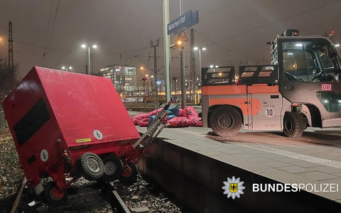 Bundespolizeidirektion München: Unfall am Hauptbahnhof München - Foto: presseportal.de