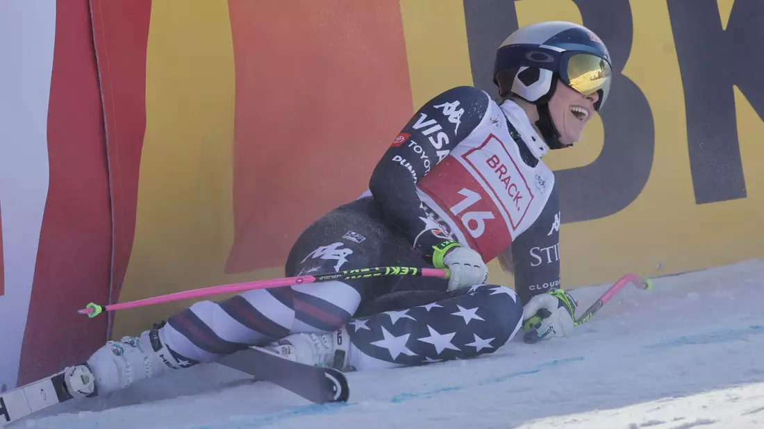 Kaum zu bremsen: Lindsey Vonn fuhr beim Speed-Auftakt in St. Moritz famos. - Bild: Luciano Bisi/AP/dpa