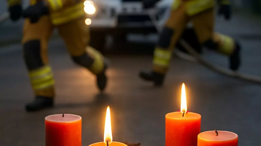 FW-NE: Nachbarn retten zwei Menschen vor Eintreffen der Feuerwehr | Zimmerbrand durch Adventsgesteck - Bild: presseportal.de