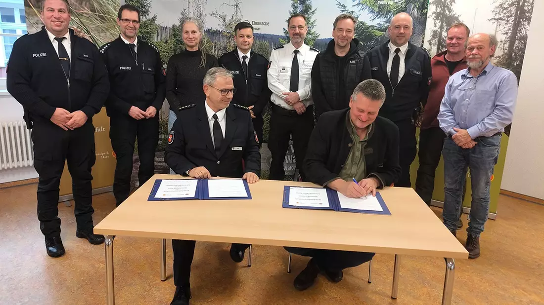 POL-GS: Nationalparkverwaltung Harz und Polizeiinspektion Goslar vereinbaren Sicherheitspartnerschaft - Bild: presseportal.de