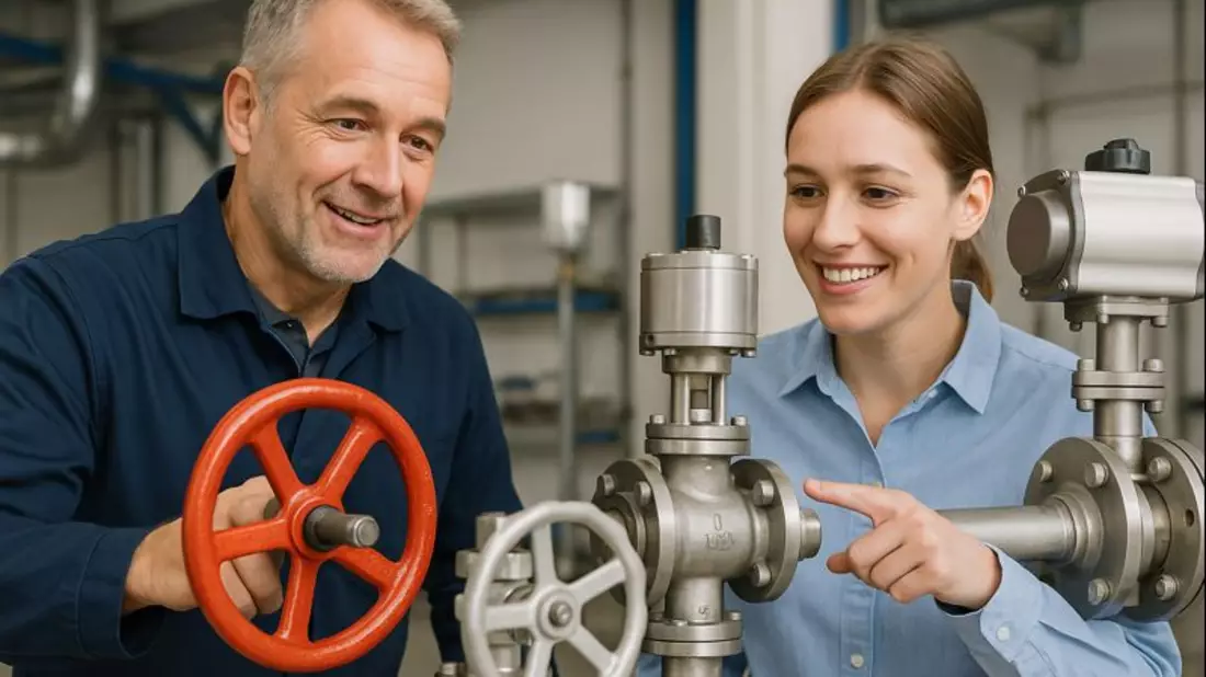 Drehtechnik und Ventiltechnik - Bild: Mithilfe von KI generiert