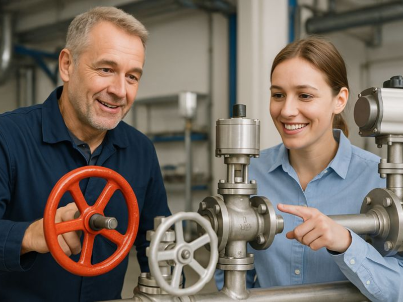 Drehtechnik und Ventiltechnik - Foto: Mithilfe von KI generiert