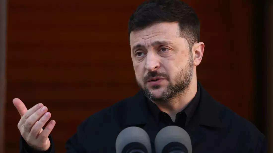 Ringen um Frieden: Der ukrainische Präsident Selenskyj wird in Berlin erwartet. (Archivbild)   - Bild: Peter Morrison/AP/dpa