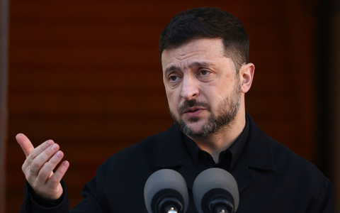 Ringen um Frieden: Der ukrainische Präsident Selenskyj wird in Berlin erwartet. (Archivbild)   - Foto: Peter Morrison/AP/dpa