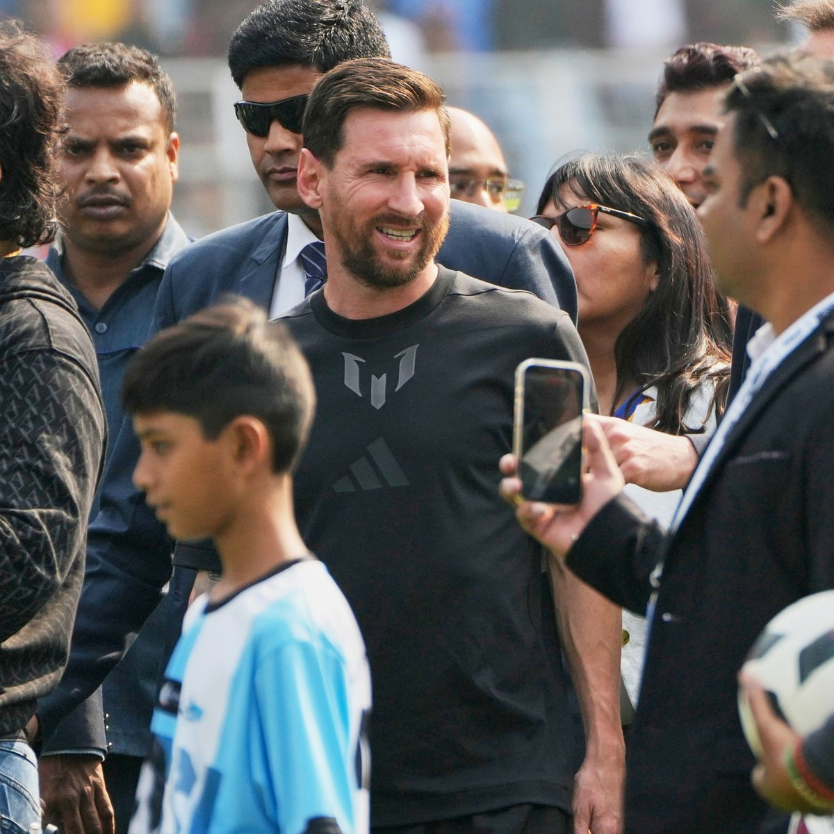 Am Rande der Tour von Lionel Messi in Indien gab es Ausschreitungen. - Foto: Bikas Das/AP/dpa
