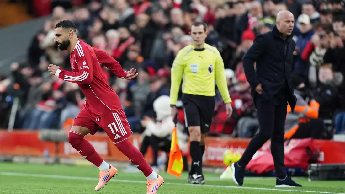 Hat wieder gut lachen: Mohamed Salah - Bild: Martin Rickett/PA Wire/dpa
