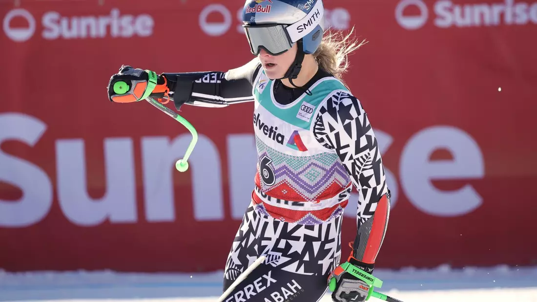 Überraschungssiegerin Alice Robinson. - Bild: Luciano Bisi/AP/dpa