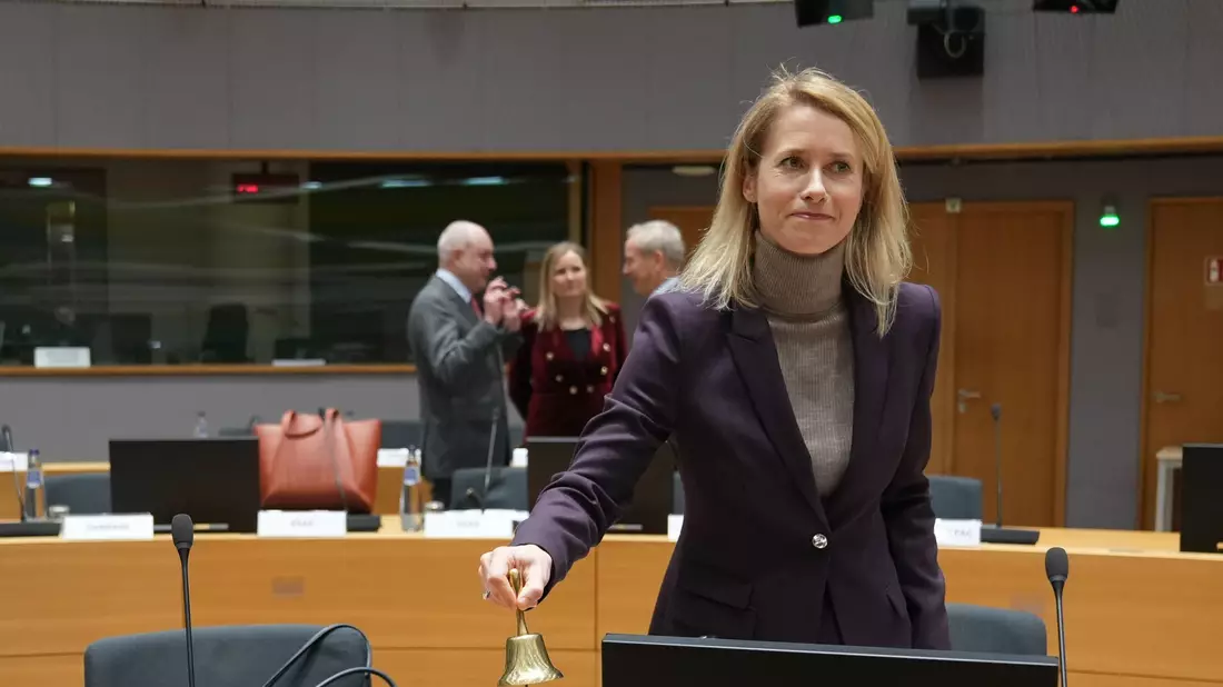 EU-Chefdiplomatin Kaja Kallas leitete das Außenministertreffen. - Bild: Virginia Mayo/AP/dpa
