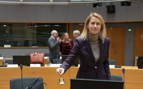 EU-Chefdiplomatin Kaja Kallas leitete das Außenministertreffen. - Foto: Virginia Mayo/AP/dpa