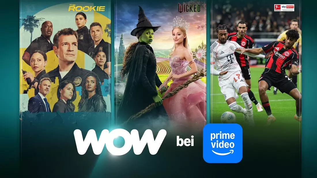 Nach WOW Live-Sport: Ab sofort auch WOW Filme & Serien als Prime Video Zusatz-Kanal - Bild: presseportal.de