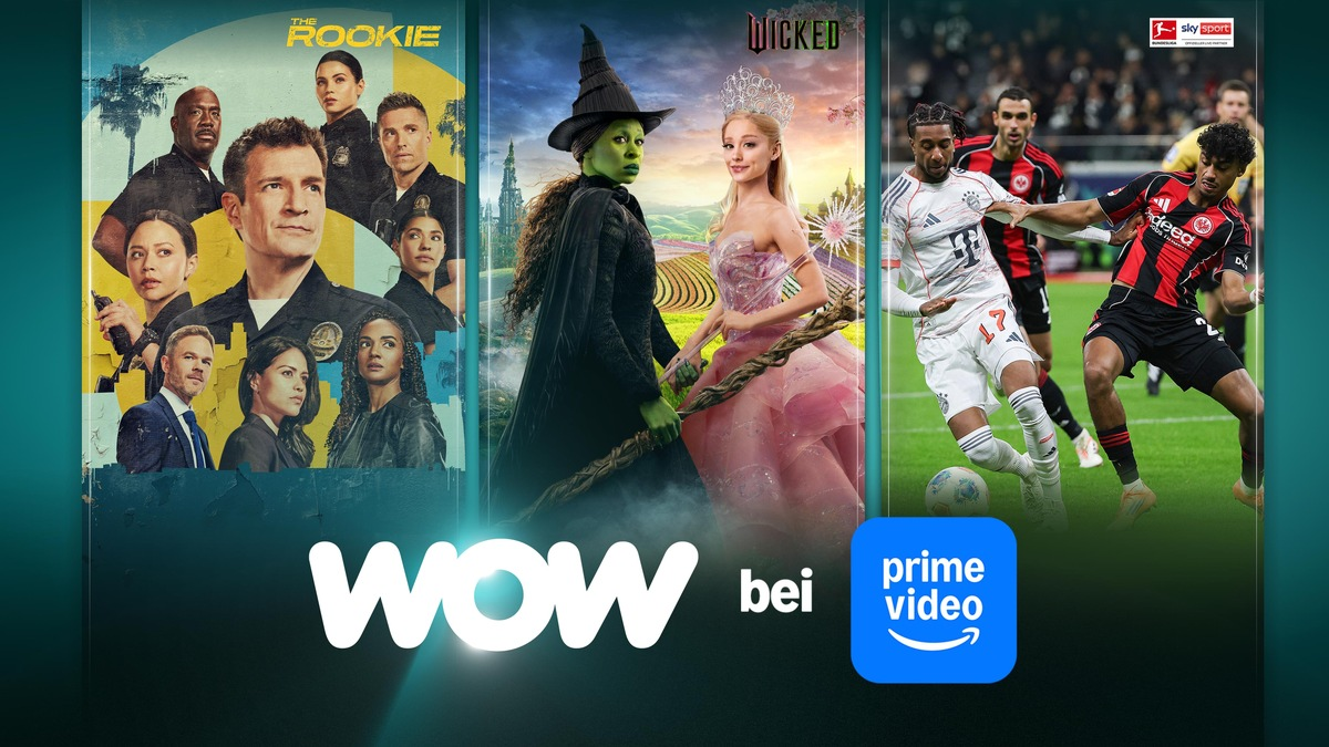 Nach WOW Live-Sport: Ab sofort auch WOW Filme & Serien als Prime Video Zusatz-Kanal - Foto: presseportal.de